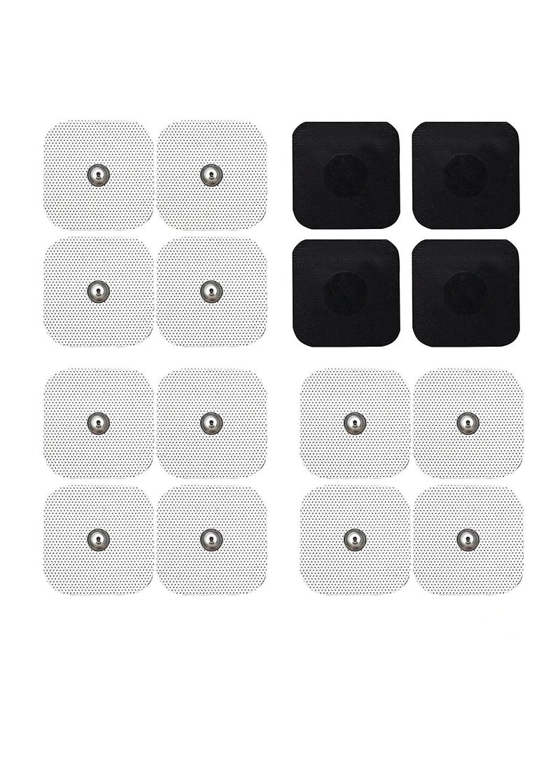 Generic 20 Pcs Electrodes Pads Reusable Tens Pads for EMS Muscle Stimulator Using 3.5mm Connector  - Image 2
