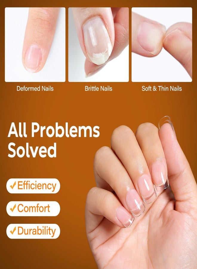 Nicedeco Gel Nail Tips Short Square Shape Nails, 504Pcs Pre Shaped Soft Tips Full Cover False Nails for Gel Nail Extensions Press on Nails - 011 - Image 5