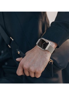 ANYOGRO Compatible with Apple Watch Band 42mm 44mm 45mm 46mm 49mm for Women and Men, Stainless Steel Magnetic Metal Wristband Strap Compatible with iWatch Series 10 9 8 7 6 5 4 3 2 1 SE 2/1 Star Light  - Image 4