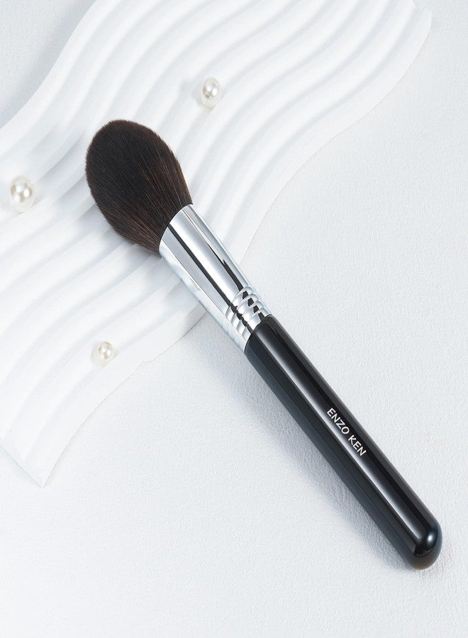 ENZO KEN Powder Brush, Highlighting Brush, Contour Brushes, Face Blending Brush, Fluffy Blush Brush for Cheeks, Nose Highlighter Brush. (908B) - Image 2
