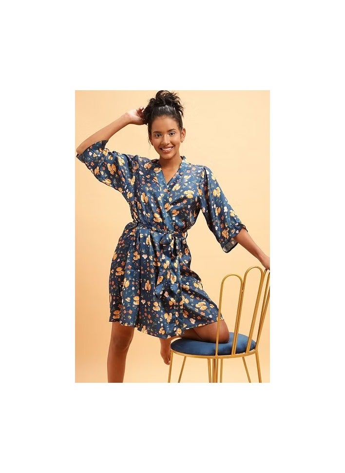 Clovia Satin Short Night Dress  - Image 1