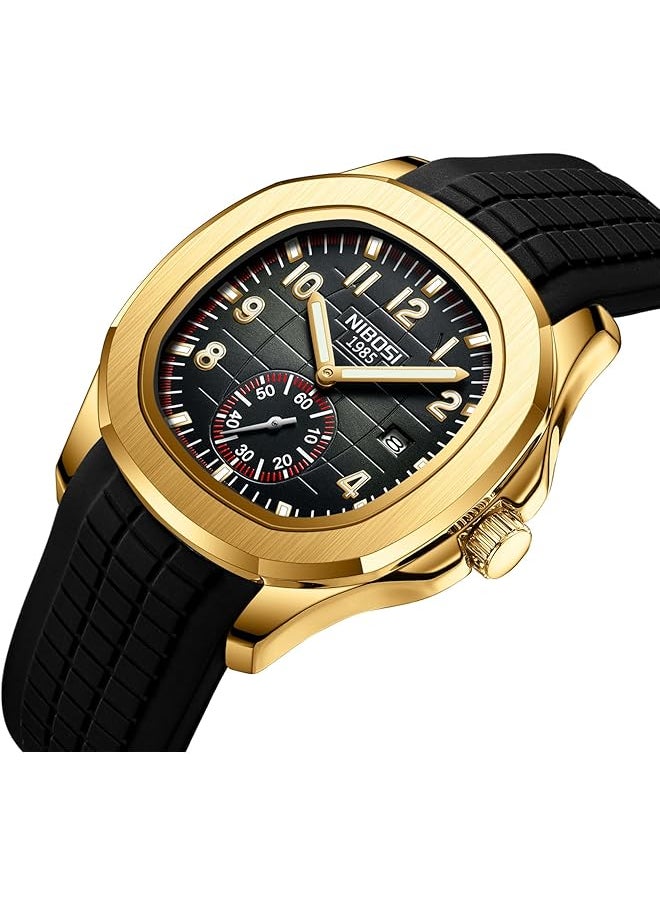 NIBOSI - Men Watches Analog Quartz Wrist Watch Men Stainless Steel Waterproof Date Business Casual Fashion Design Watches For Men - Image 1