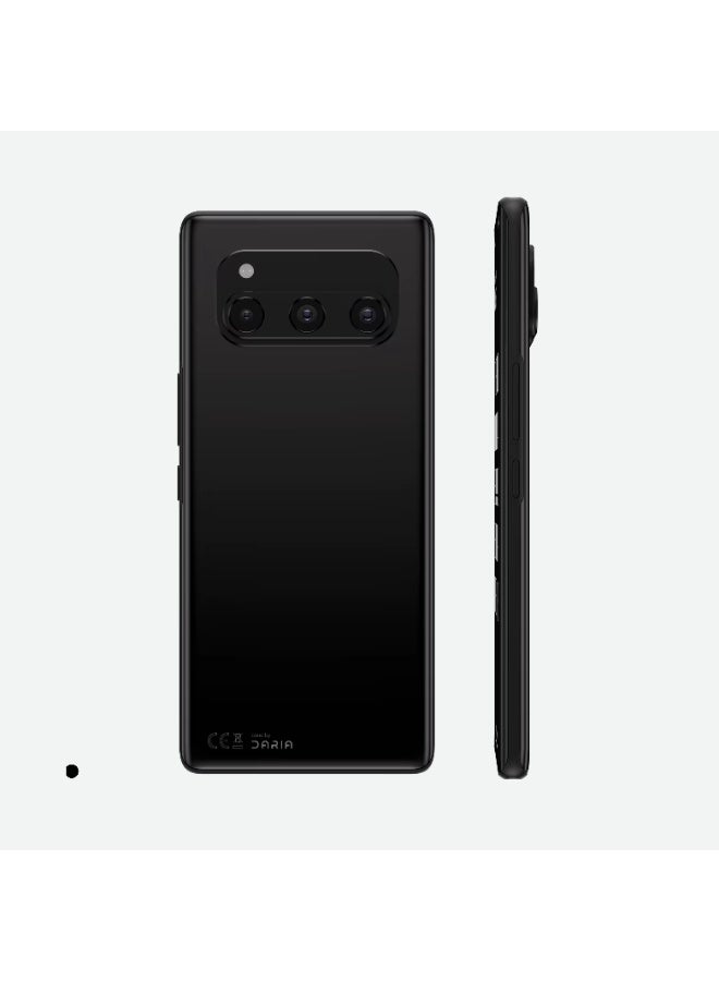 Daria BOND 5G Android 14 Smartphone, 8GB RAM, 256GB Storage, 50MP AI Triple Camera, 120Hz Curved AMOLED, Octa-Core 2.6 GHz, Web3 Monetization, Built-In Wallet, Piano Black Color, With Free 66 Watts Super-Fast Charge Power Adapter - Image 1