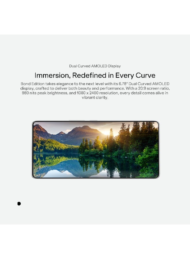 Daria BOND 5G Android 14 Smartphone, 8GB RAM, 256GB Storage, 50MP AI Triple Camera, 120Hz Curved AMOLED, Octa-Core 2.6 GHz, Web3 Monetization, Built-In Wallet, Piano Black Color, With Free 66 Watts Super-Fast Charge Power Adapter - Image 4