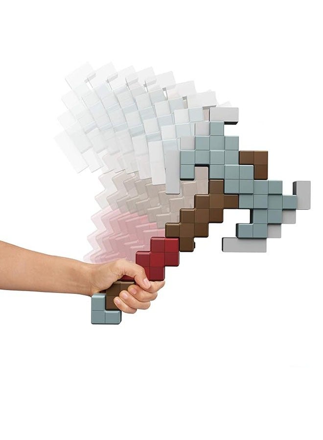 general Minecraft Dungeons Deluxe Foam Cosplay Twin Axes, life-size battle toys with sound effects for active play, are a gift for children over 6 years old - Image 3