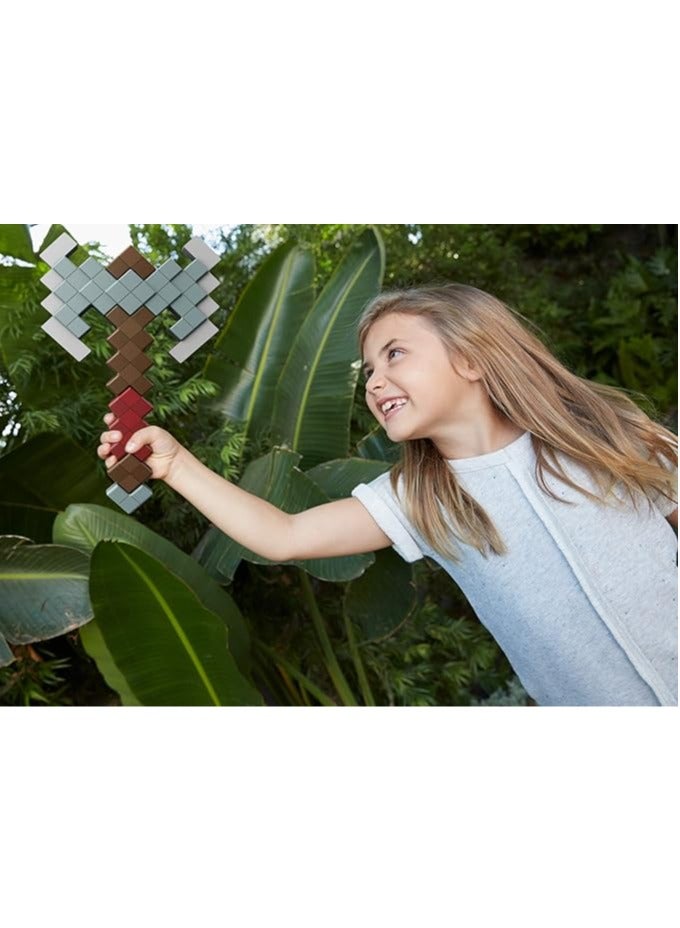 general Minecraft Dungeons Deluxe Foam Cosplay Twin Axes, life-size battle toys with sound effects for active play, are a gift for children over 6 years old - Image 4