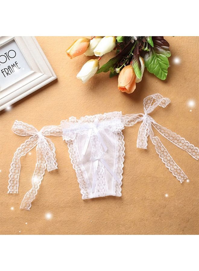 3 Pcs Women Girl Lace Briefs Set Lingerie wear Comfortable Underwear Anti-bacterial Breathable Waist Body Shaper Underpants Panty Slimming Elastic Briefs,Nightly Sleepwear Honeymoon Hot Wear Dresses - Image 2