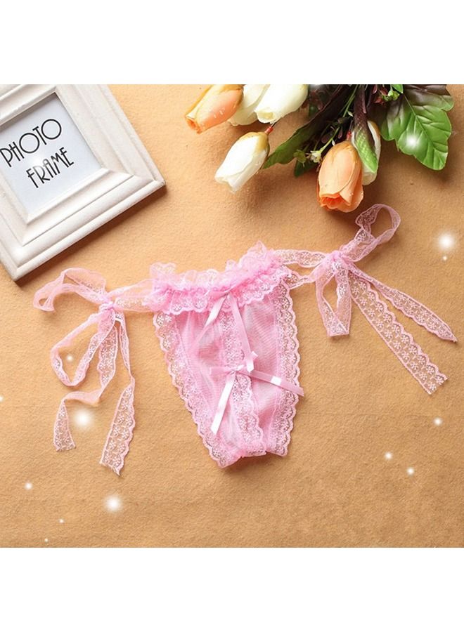 3 Pcs Women Girl Lace Briefs Set Lingerie wear Comfortable Underwear Anti-bacterial Breathable Waist Body Shaper Underpants Panty Slimming Elastic Briefs,Nightly Sleepwear Honeymoon Hot Wear Dresses - Image 4