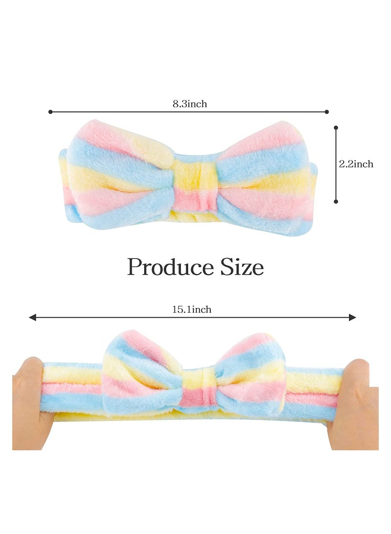 ORiTi 6 Pcs Spa Headband, Bow Hair Band, Hair Band for Washing Face, Makeup Headband, Headband for Washing Face, Skincare Headbands - Image 5