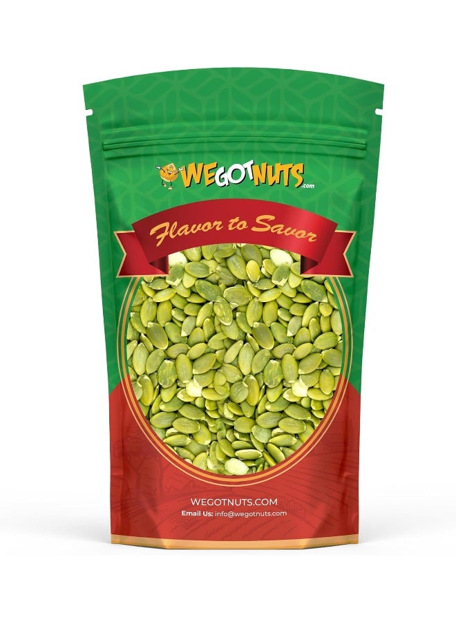 We Got Nuts Pumpkin Seeds Healthy Snacks 5Lbs (80oz) Bag | Raw Pepitas No Preservatives Added, 100% Natural With No Shell | For Baking, Salad Toppings, Cereal, Roasting | Low Calorie Nuts, - Image 1