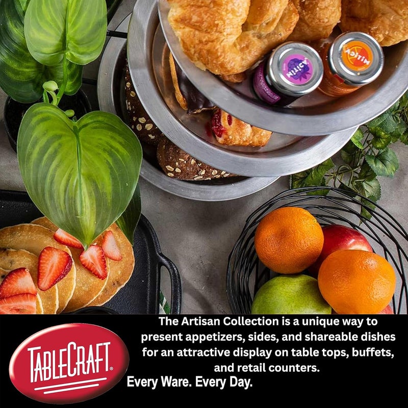 Tablecraft BK17212, Rectangular Basket, 12.25" x 9.25" x 3.25", Black Metal, Artisan Collection, Powder Coated for Durability, Versatile Design for Bread, Bagels, Pastries, and Decorative Use - Image 4