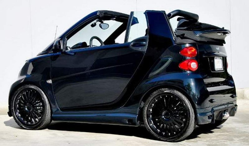 iJDMTOY iJDMTOY Matte Finish Black Finish Front or Rear Bumper Protector Spikes Guards Compatible with 2007-2015 W451 Smart Fortwo  - Image 5