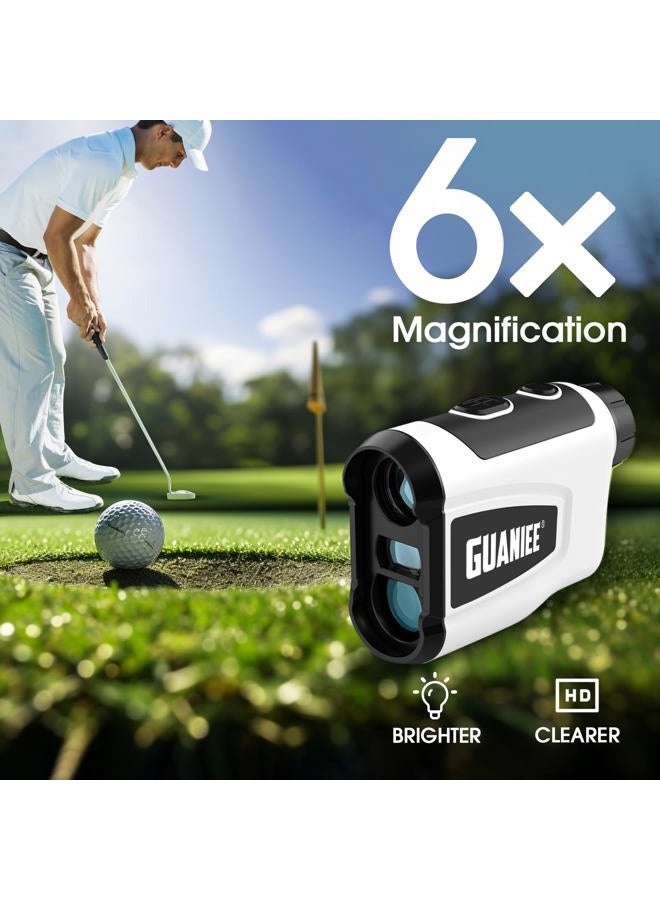 GUANIEE Golf Range Finder 600 Yards Laser Range Finder White - Image 5