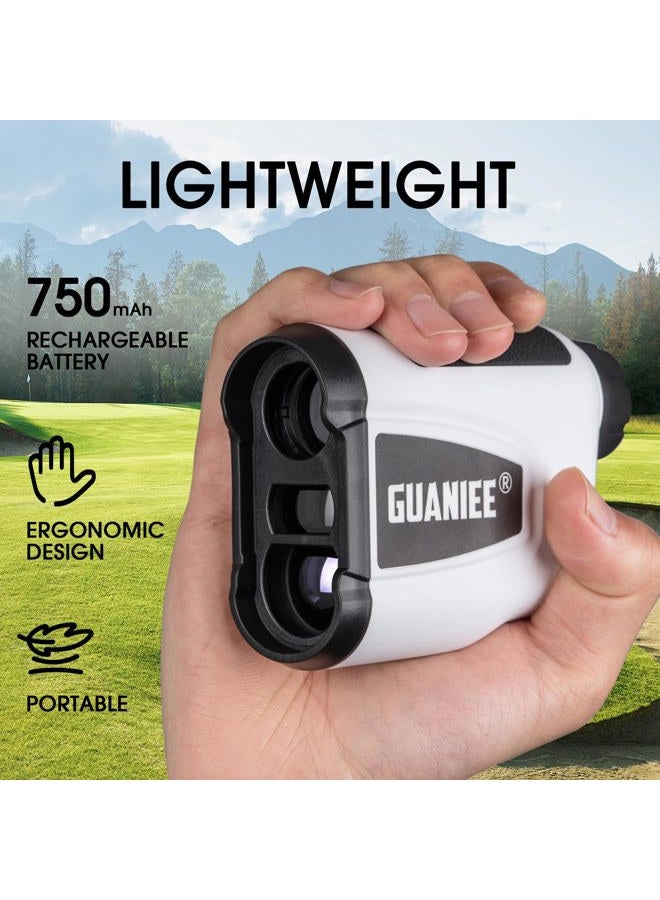 GUANIEE Golf Range Finder 600 Yards Laser Range Finder White - Image 4