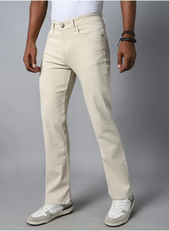 هاي ستار High Star Mid Rise Plain Regular Fit Jeans