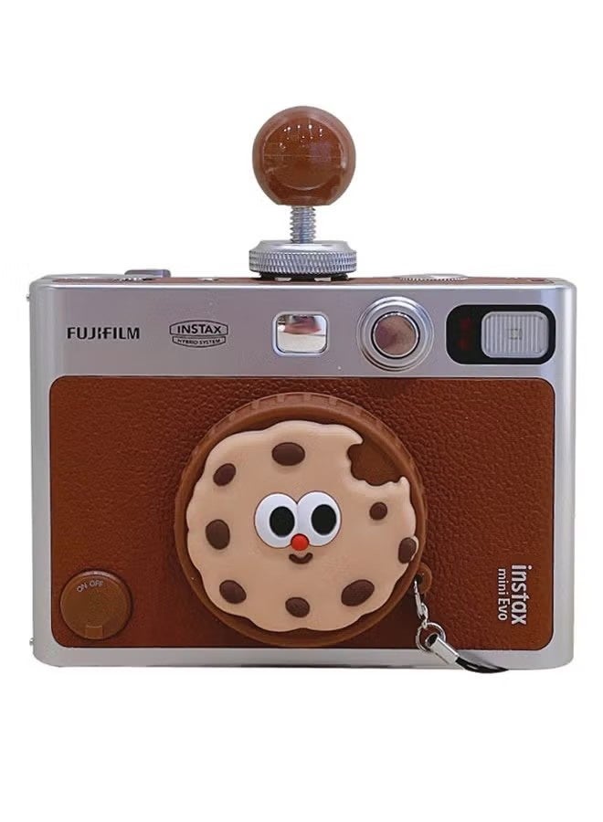 Lens Cap for Fujifilm Instax Mini Evo, Fuji Mini Accessories for Fuji Instax Mini Evo Lens Cover, Anti-Scratches Plastic Cartoon Cute Mini Evo Lens Cap(No Camera) - Image 1