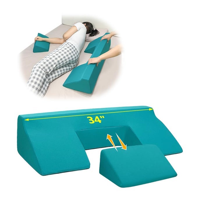 BED SORE TURNING WEDGE PILLOW FOR SLEEPING POSITIONING BED SORES TREATMENT PRESSURE ULCER CUSHION BEDRIDDEN PATIENT ELDERLY ANTI BEDSORE TURN OVER PAD TRIANGLE MEDICAL NURSING AFTER SURGERY WEDGES