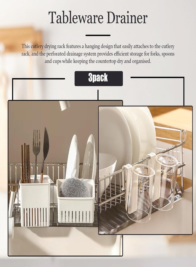Xanadued 3 Pack Cutlery Drying Rack - Utensil Drainer - Image 3