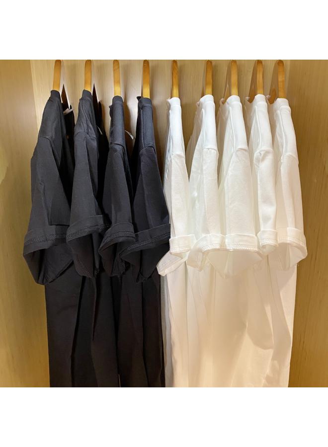 Song Feng Ya (buy One Get One Free) 210g American Heavy Combed Cotton Crew Neck Bottoming Men's And Women's T-shirt Solid Color Jacket Short Sleeve 