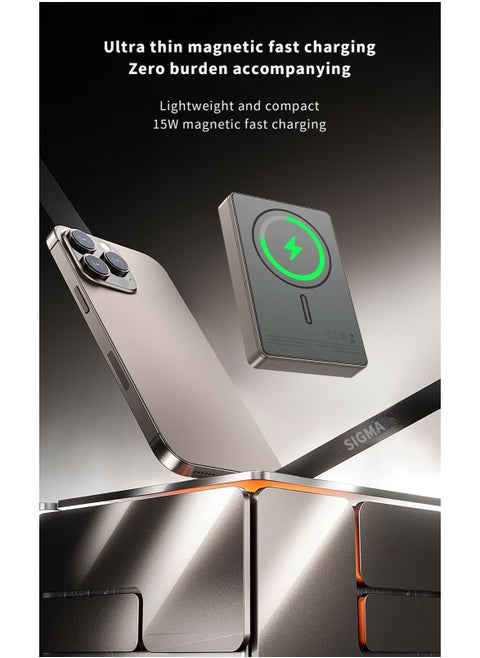 ZP W10 (SIGMA) Wireless Magsafe Power Bank 10000mAh with 15W