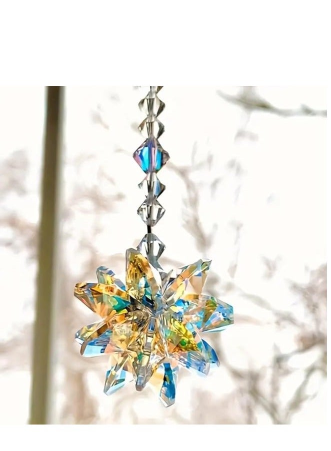 زينة شجرة عيد الميلاد قطعة واحدة من زينة شجرة عيد الميلاد الكريستالية الشفافة قلادة زينة عيد الميلاد المنزلية - Image 5