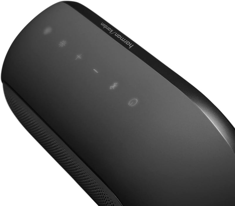 Harman Kardon Luna 2 Portable Bluetooth Speaker with AI Sound Boost, 12H Battery, IP67 Waterproof, Ambient Light, Auracast™ Multi-Speaker, Stereo Pairing, Deep Bass & Premium Aluminum Design HKLUNA2BLKEU black - Image 4