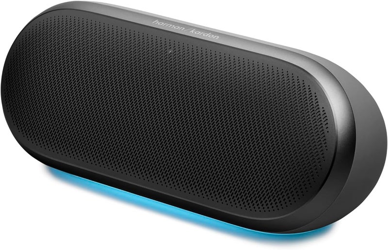 Harman Kardon Luna 2 Portable Bluetooth Speaker with AI Sound Boost, 12H Battery, IP67 Waterproof, Ambient Light, Auracast™ Multi-Speaker, Stereo Pairing, Deep Bass & Premium Aluminum Design HKLUNA2BLKEU black - Image 1
