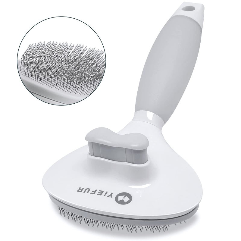 YiEFUR Cat Hair Brush,Cat Brush for Shedding,Soft Silicone Self Cleaning Brushes for Short and Long Haired Cats for Grooming and Shedding - Image 2