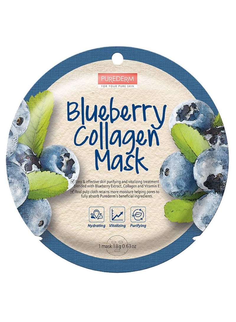 Purederm Blueberry Collagen 1 Mask
