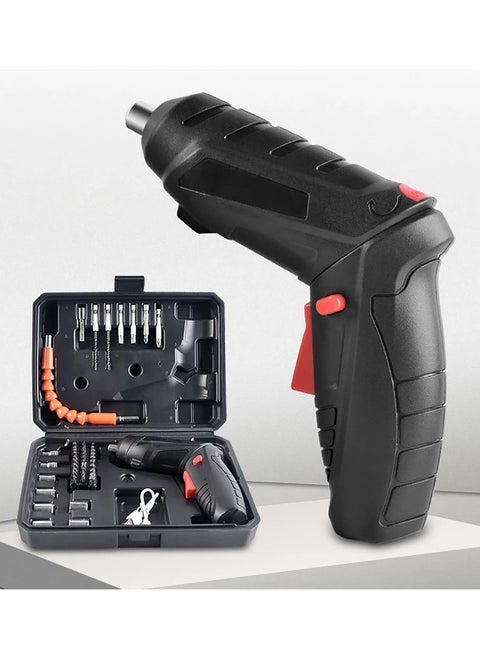 Electric Cordless Screwdriver Drill Driver Set 47 Piece Screwdriver Set Cordless Electric Push & Go Screwdriver Set With 45 Pieces Orange Cordless Power Accessories In Kit Box For Screwdriving