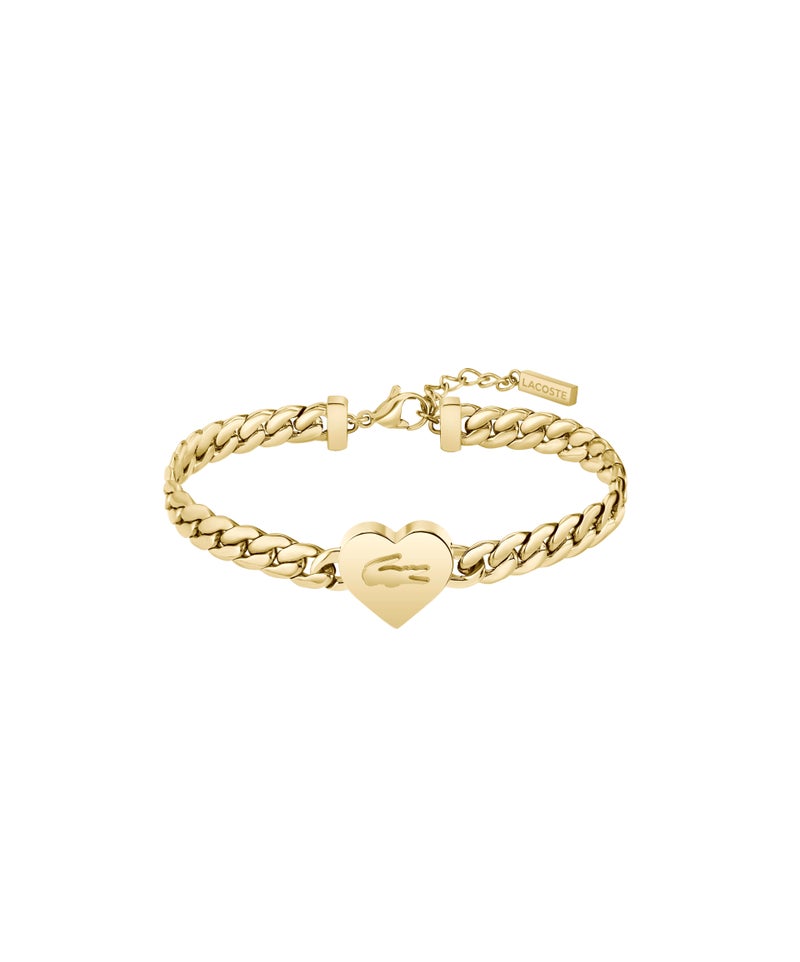 LACOSTE Chain Bracele with a Heart Charm - Image 1