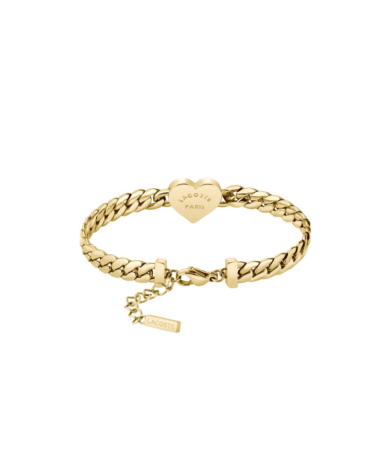 LACOSTE Chain Bracele with a Heart Charm - Image 3