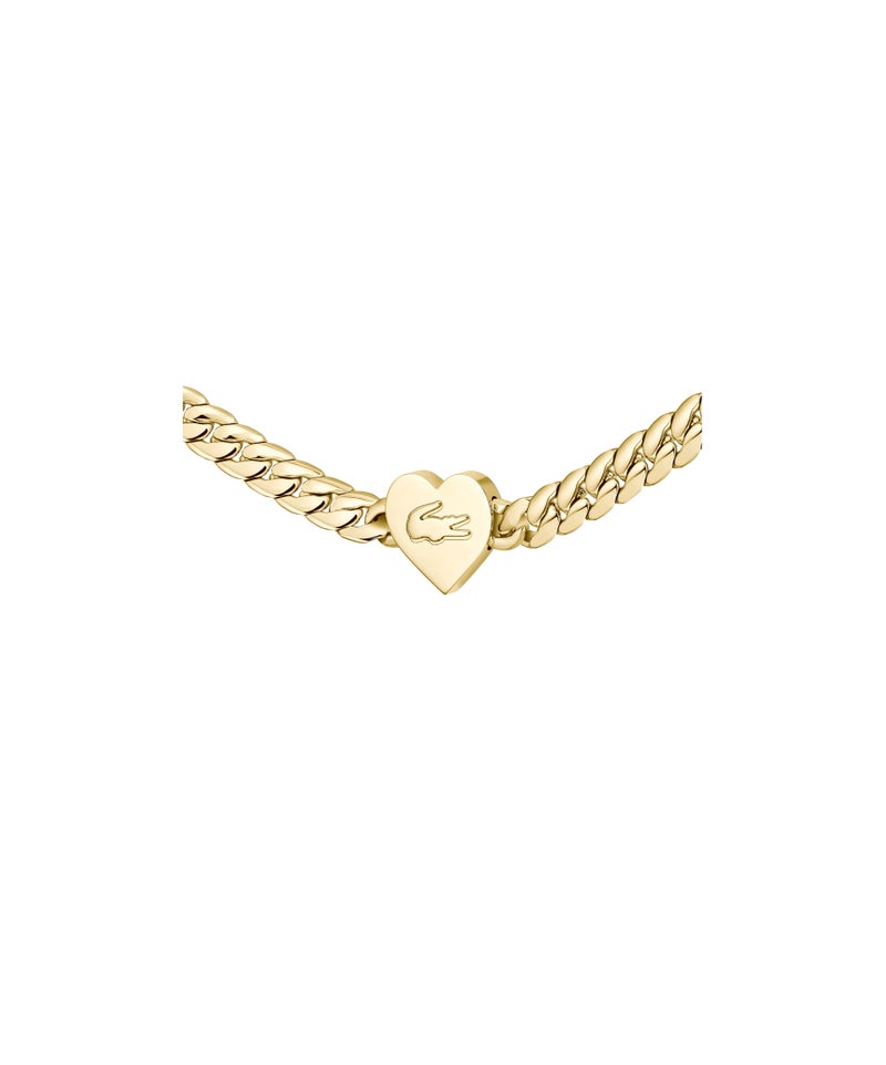 LACOSTE Chain Bracele with a Heart Charm - Image 2