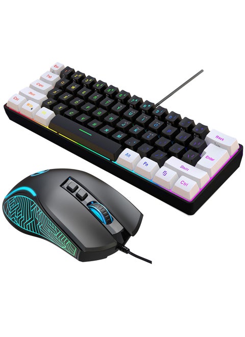 Gaming Wired Keyboard With Mouse Set