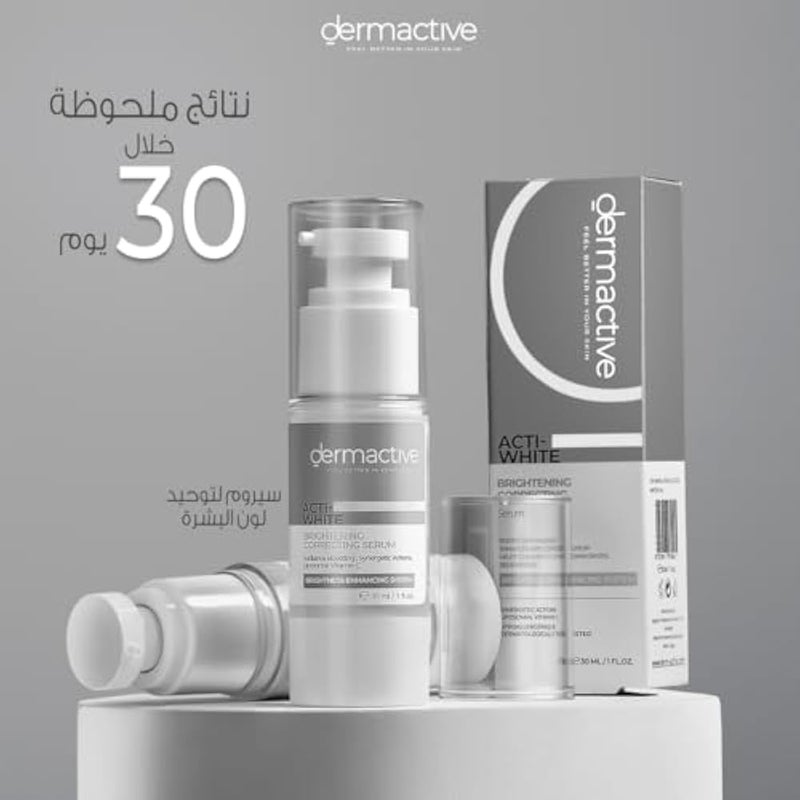 DERMACTIVE Acti‑White Brightening Serum – 30 ml Targeted Brightening, Skin Tone Correction, Lightweight & Fast Absorbing All Skin Types, Sensitive Skin, Daily Use – AM & PM - Image 2