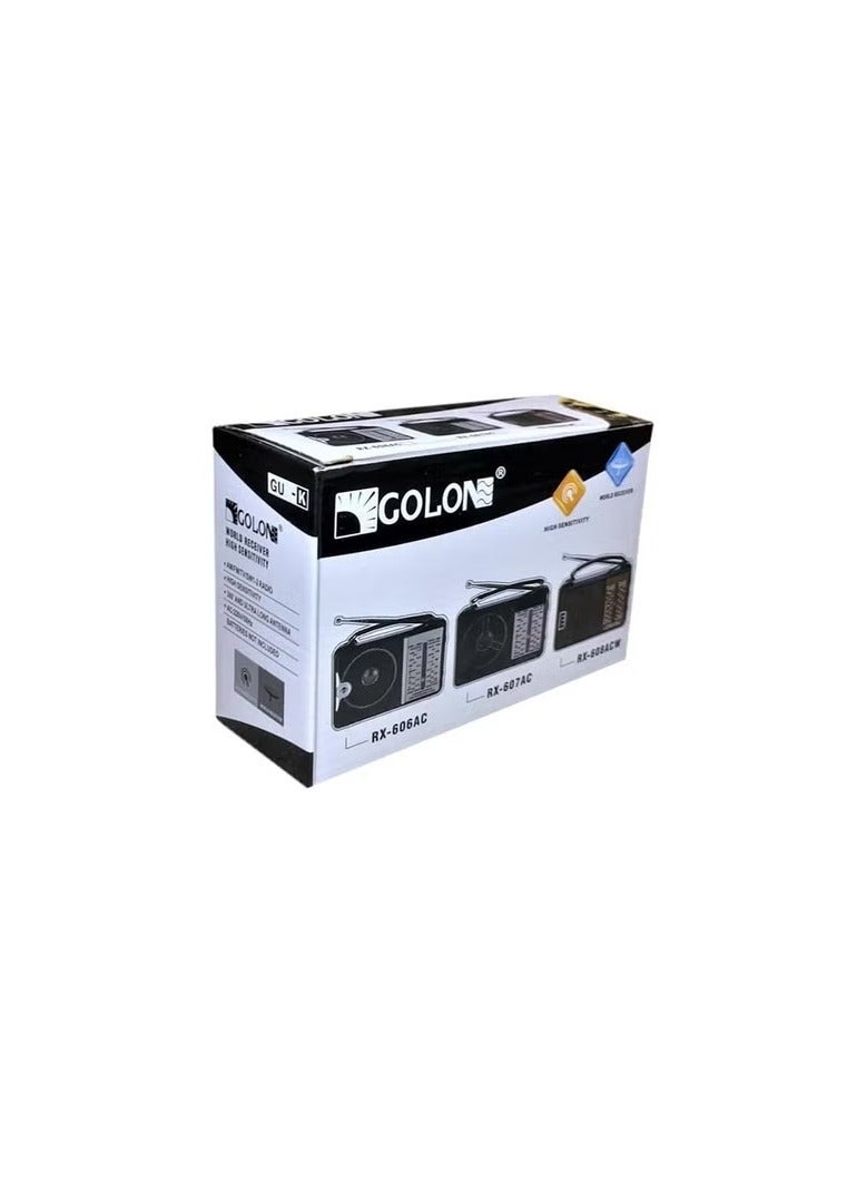 Golon RX 606 AC Classic Mini Electric Radio FM - Image 4