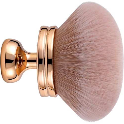 BEAUTYFACTOR Extra Large Body Makeup Brush Professional Self Tan Brush for Flawless Application Wide Headed Body Bronzer Leg Makeup Applicator StreakFree Blending Brush for Back Arms Gold - Image 1