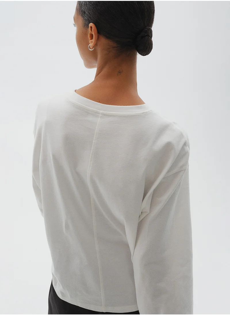 اتش اند ام Long-Sleeved Cotton Top