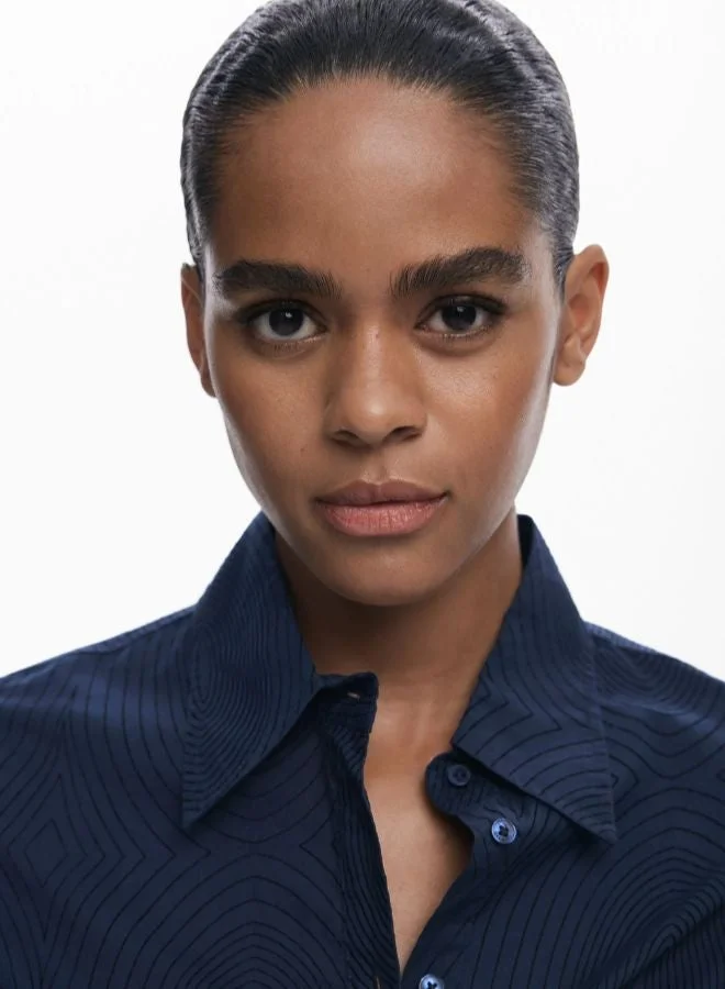 DESIGUAL Black Textured plain shirt for Women | Best Price UAE