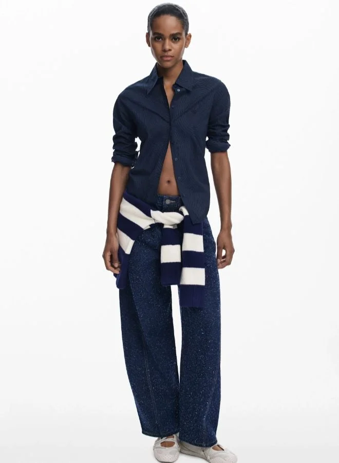 ديسيجوال قميص سادة محكم