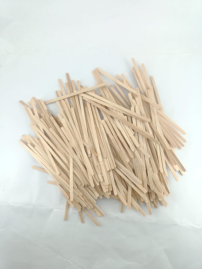 advancedestore Pack of 1000 (5.5 Inches) Coffe Sticks Wood Stirrers Disposable Drink for Tea Beverages Wood Coffee Beverage CoffeeSticks - Image 1