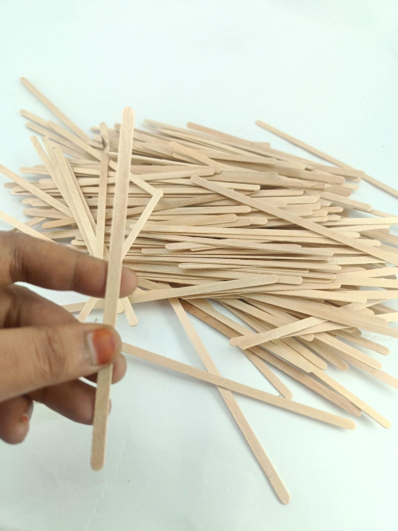 advancedestore Pack of 1000 (5.5 Inches) Coffe Sticks Wood Stirrers Disposable Drink for Tea Beverages Wood Coffee Beverage CoffeeSticks - Image 2