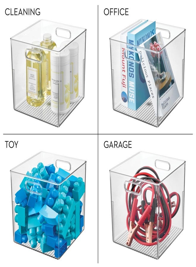 إنترديزاين صندوق تخزين صغير مكعب الشكل من iDesign، مناسب للخزائن أو أسطح العمل أو الثلاجات، شفاف، صنع في الولايات المتحدة الأمريكية - Image 3