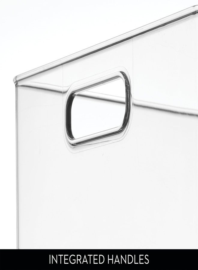 إنترديزاين صندوق تخزين صغير مكعب الشكل من iDesign، مناسب للخزائن أو أسطح العمل أو الثلاجات، شفاف، صنع في الولايات المتحدة الأمريكية - Image 4