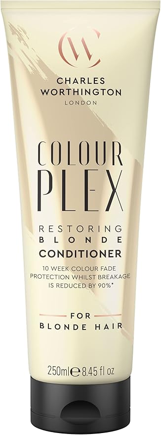 Charles Worthington Colourplex Restoring Blonde Conditioner Blonde Hair Brightner Hair Colour Fade Protection Salon Conditioner for Blondes 250 ml - Image 1