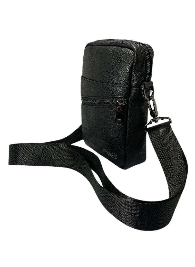 Classic Milano - Classic Milano Men's Shoulder Bag Leather Crossbody Bag for Men Side Bag Sling Bag Small Messenger Bag Casual Travel Daily by Milano Leather - Image 1