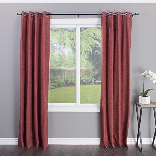 Decopolitan مجموعة قضبان الستائر ديسبوليتان 27941-18ES مع غطاء نهائي، من 18 إلى 36 بوصة، أسود إسبريسو - Image 4