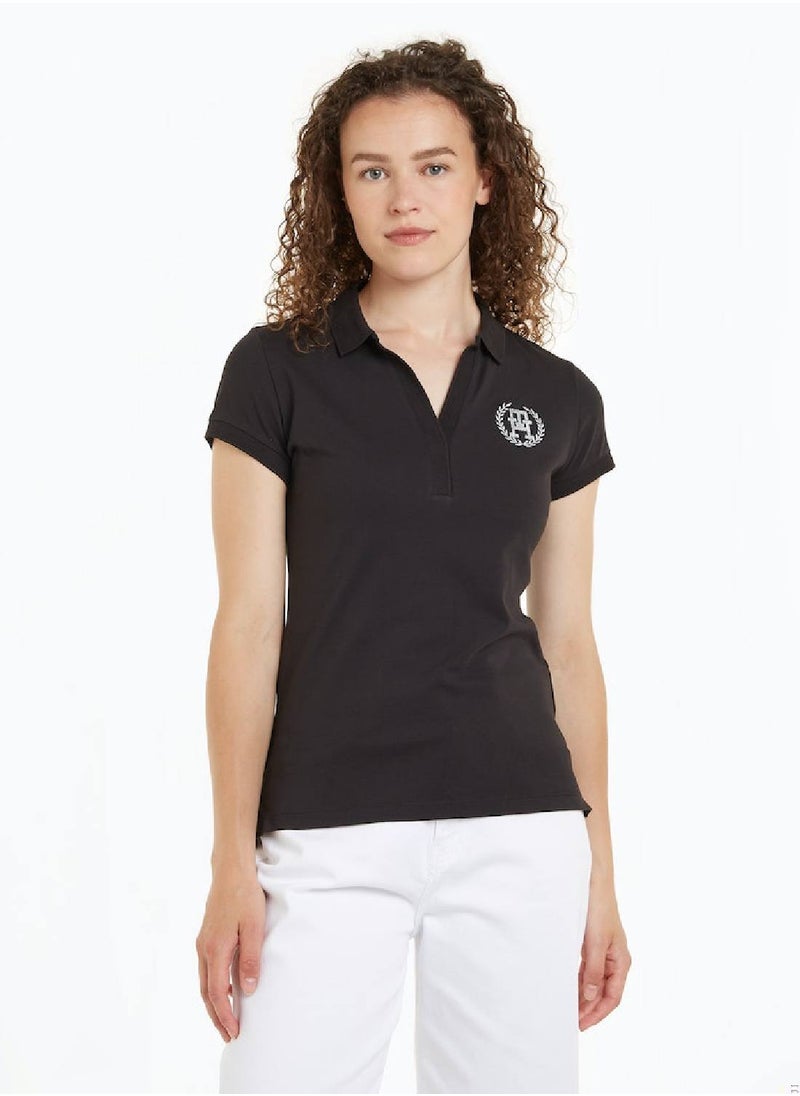 Women's Regular Silver Laurel Logo Short Sleeves T-Shirt Dress - Cotton, Black - pzsku/Z6DB3FCBC96CD8F8B4ED5Z/45/_/1724216605/6cb54fa7-a687-4550-a76a-ec676141a3ad