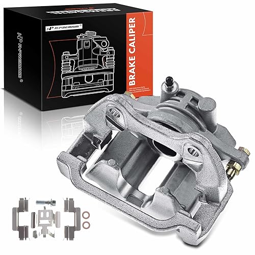 A-Premium Disc Brake Caliper Assembly with Bracket Compatible with Select Cadillac, Chevy and GMC Models - Silverado 1500 2003-2006, Sierra 1500 2003-2007, DeVille, DTS - Rear Right Passenger - Image 1
