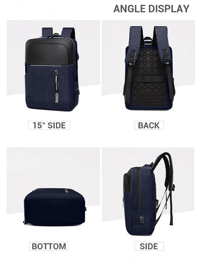 ميكسد متعددة الوظائف حقيبة للماء مع منفذ الناقل التسلسلي العام ، مناسبة للعمل والسفر الأعمال أكسفورد حقيبة ، 15.6 بوصة كمبيوتر محمول - Image 5